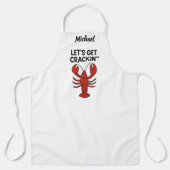 Roodkreeft, kokok schort (Voorkant)