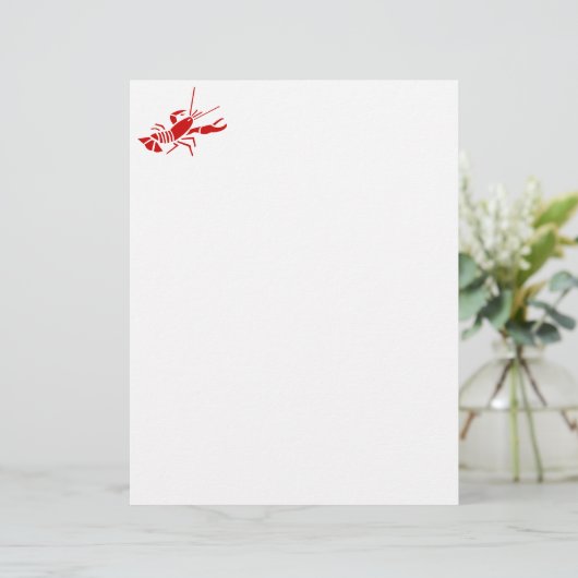 Roodkreeft | Schrijfpapier voor zeevarenden (Staand voorkant)