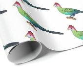 Roodkreukvogel cartoon cadeaupapier (Rol Hoek)