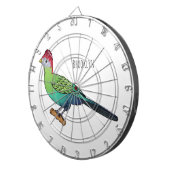 Roodkreukvogel cartoon dartbord (Voorkant Rechts)