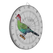 Roodkreukvogel cartoon dartbord (Voorkant Links)