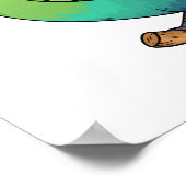 Roodkreukvogel cartoon poster (Hoek)