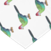 Roodkreukvogel cartoon tafelkleed (Gekanteld)