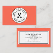 Roodkringschaar logo visitekaartje afsprakenkaartje (Voorkant / Achterkant)