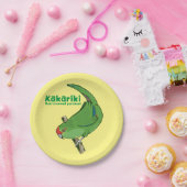 Roodkruinparkiet Kākāriki Papieren Bordje (Feest)