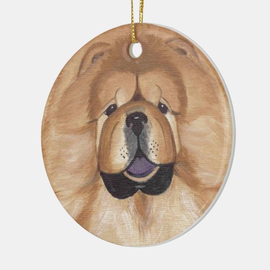 Roodkuifornament Keramisch Ornament (Links)