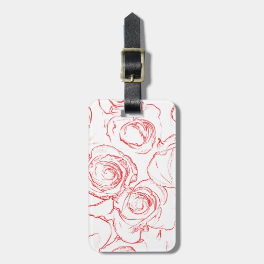 Roodlijnen Bagagelabel (Voorkant verticaal)