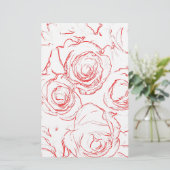 Roodlijnen Briefpapier (Staand voorkant)