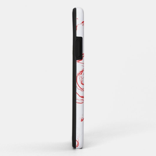 Roodlijnen Case-Mate iPhone Case (Achterkant/rechts)