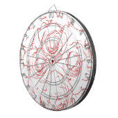 Roodlijnen Dartbord (Voorkant Rechts)