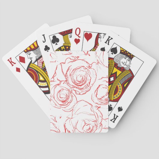 Roodlijnen Pokerkaarten (Achterkant)
