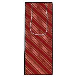 Roodlijnpatroon Wijn Cadeautas