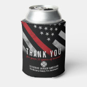 Roodlijnvlag voor brandweercabine Jubileum Blikjeskoeler (Blikje Achterkant)