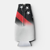 Roodlijnvlag voor brandweercabine Jubileum Flesjeskoeler (Achterkant)