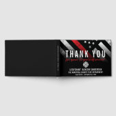 Roodlijnvlag voor brandweercabine Jubileum Gastenboek (Volledig)