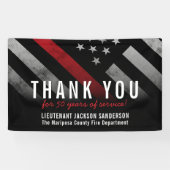 Roodlijnvlag voor brandweercabine Jubileum Spandoek (Horizontaal)