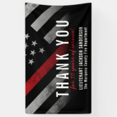 Roodlijnvlag voor brandweercabine Jubileum Spandoek (Verticaal)