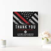 Roodlijnvlag voor brandweercabine Jubileum Vierkante Klok (Huis)