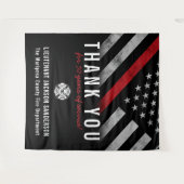 Roodlijnvlag voor brandweercabine Jubileum Wandkleed (Voorkant (horizontaal))