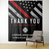 Roodlijnvlag voor brandweercabine Jubileum Wandkleed (In situ)