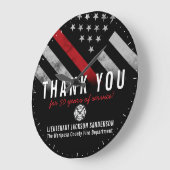 Roodlijnvlag voor Jubileum voor brandweer Grote Klok (Hoek)