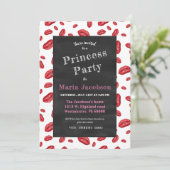 Roodlipstick prints kaart (Staand voorkant)