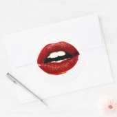 Roodlupstickers Ronde Sticker (Envelop)