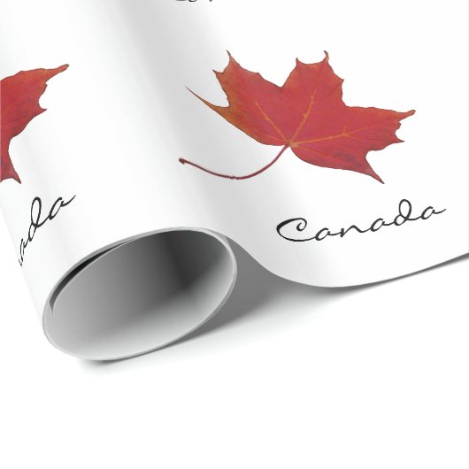 Roodmakelblad - canada cadeaupapier (Rol Hoek)