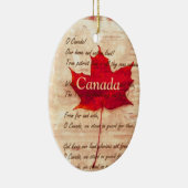 Roodmakelblad - Canada Keramisch Ornament (Rechts)