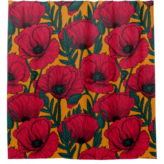 Roodmakreel Douchegordijn (Voorkant)