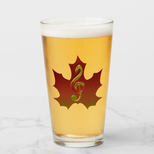 Roodmakreel in Herfst Colour Harmony Glas (Voorkant gevuld)