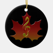 Roodmakreel in Herfst Colour Harmony Keramisch Ornament (Voorkant)
