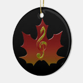 Roodmakreel in Herfst Colour Harmony Keramisch Ornament (Links)