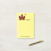 Roodmakreel in Herfst Colour Harmony Post-it® Notes (Op bureau)