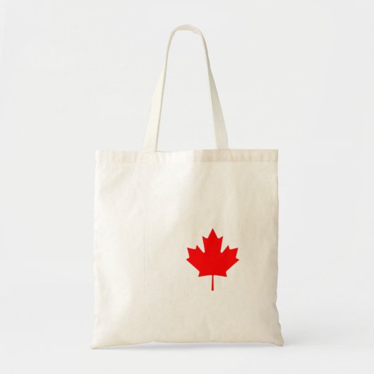 Roodmakreelvlag van Canada Koel Canadese vlaggen Tote Bag (Voorkant)