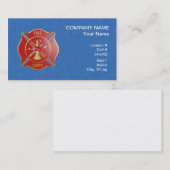 Roodmaltese brandweerkruis visitekaartje (Voorkant / Achterkant)