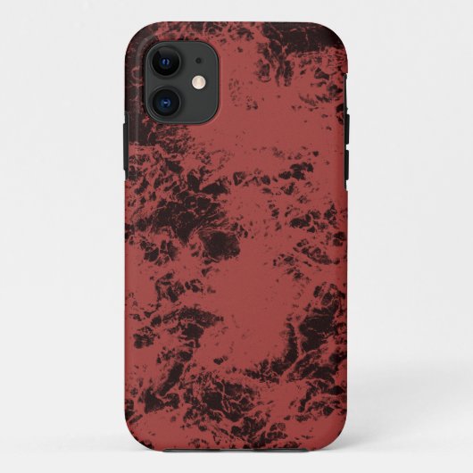 Roodmarmertextuur van terracotta Case-Mate iPhone case (Achterkant)