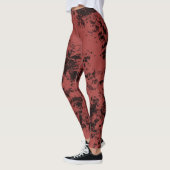 Roodmarmertextuur van terracotta leggings (Links)
