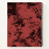Roodmarmertextuur van terracotta notitieboek (Achterkant)