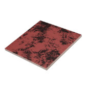 Roodmarmertextuur van terracotta tegeltje (Zijkant)