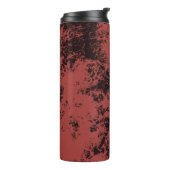 Roodmarmertextuur van terracotta thermosbeker (Gedraaid links)