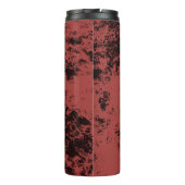 Roodmarmertextuur van terracotta thermosbeker (Achterkant)