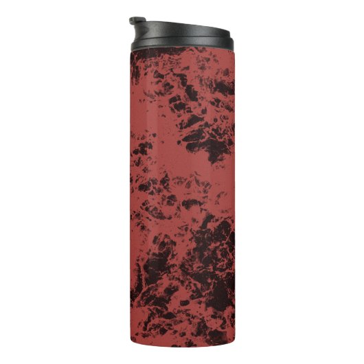 Roodmarmertextuur van terracotta thermosbeker (Geroteerd rechts)