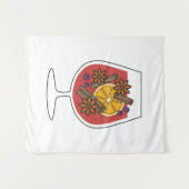 Roodmoer-wijn-xmas tekening wandkleed (Voorkant (horizontaal))