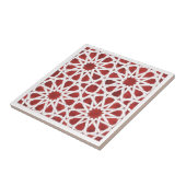Roodmozaïektegel van Marokko Tegeltje (Zijkant)