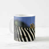 Roodnavelvogel op een Zebra achterkant - Zimbabwe Koffiemok (Voorkant links)