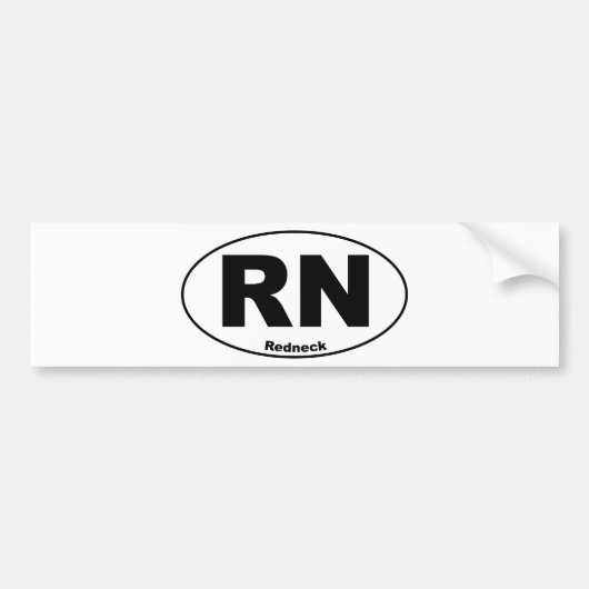 Roodnek Bumpersticker (Voorkant)