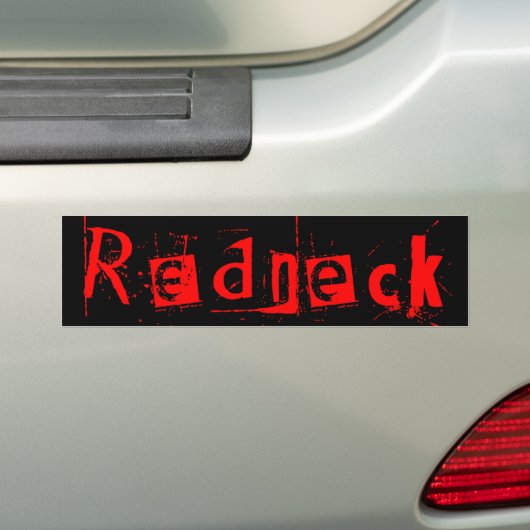 Roodnek Bumpersticker (Op auto)