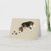 Roodnek GPS Beagle Pet Loss Kaart (Voorkant)