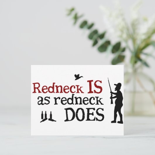 Roodnek is net als Rednek Briefkaart (Staand voorkant)